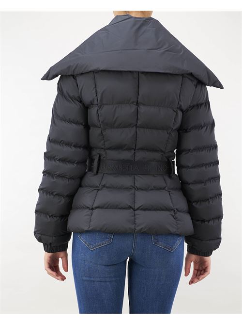 Short nylon down jacket with wide collar Elisabetta Franchi ELISABETTA FRANCHI | Jacket | PI76D46E2110